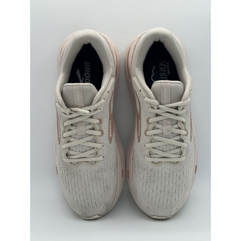 Brooks Ghost Max Crystal Grey Tuscany Women's Shoes Cushion Sneakers Size 11 - Picture 7 of 13